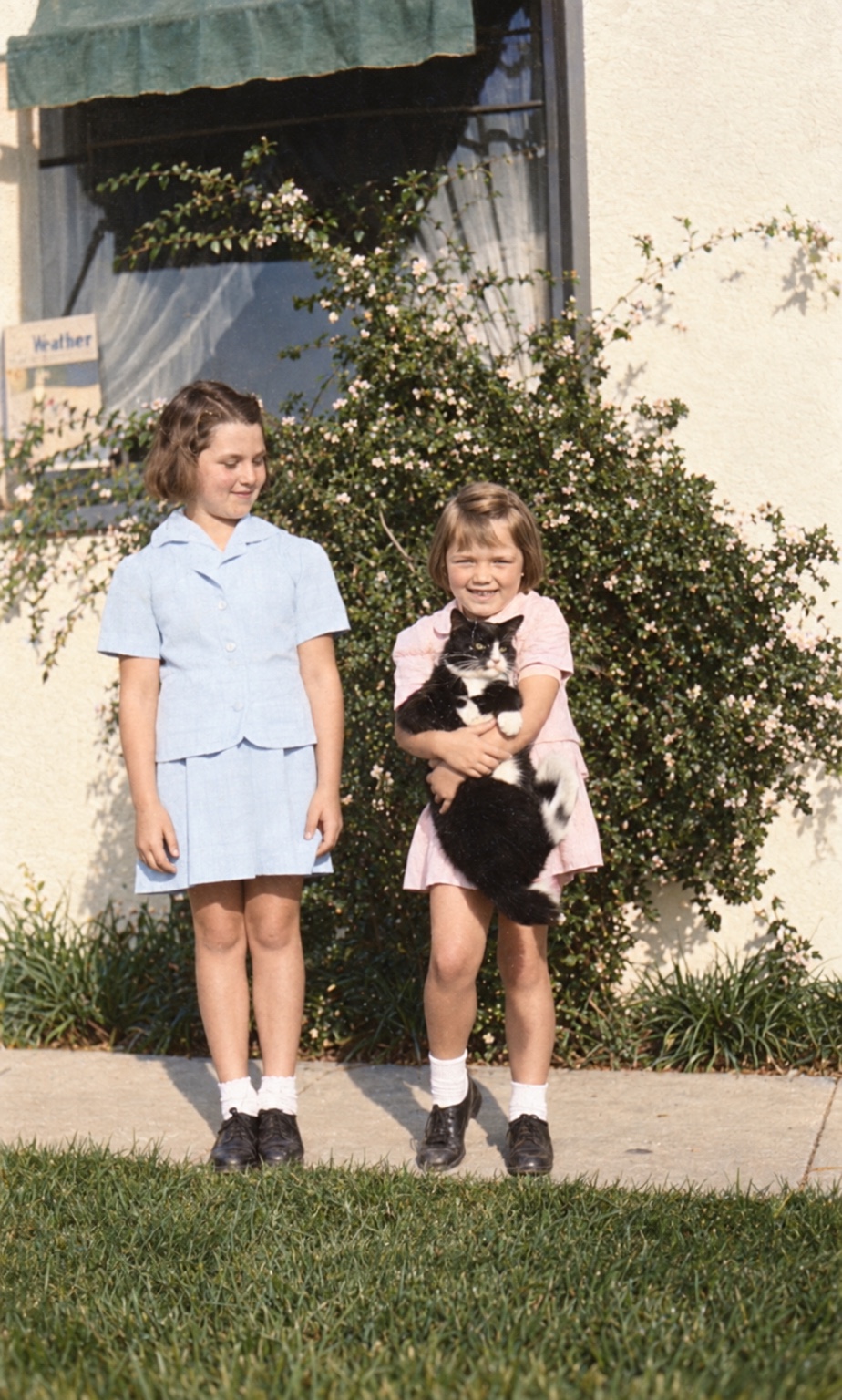 Beverly and Judith, March 20, 1946, South Gate, CA.