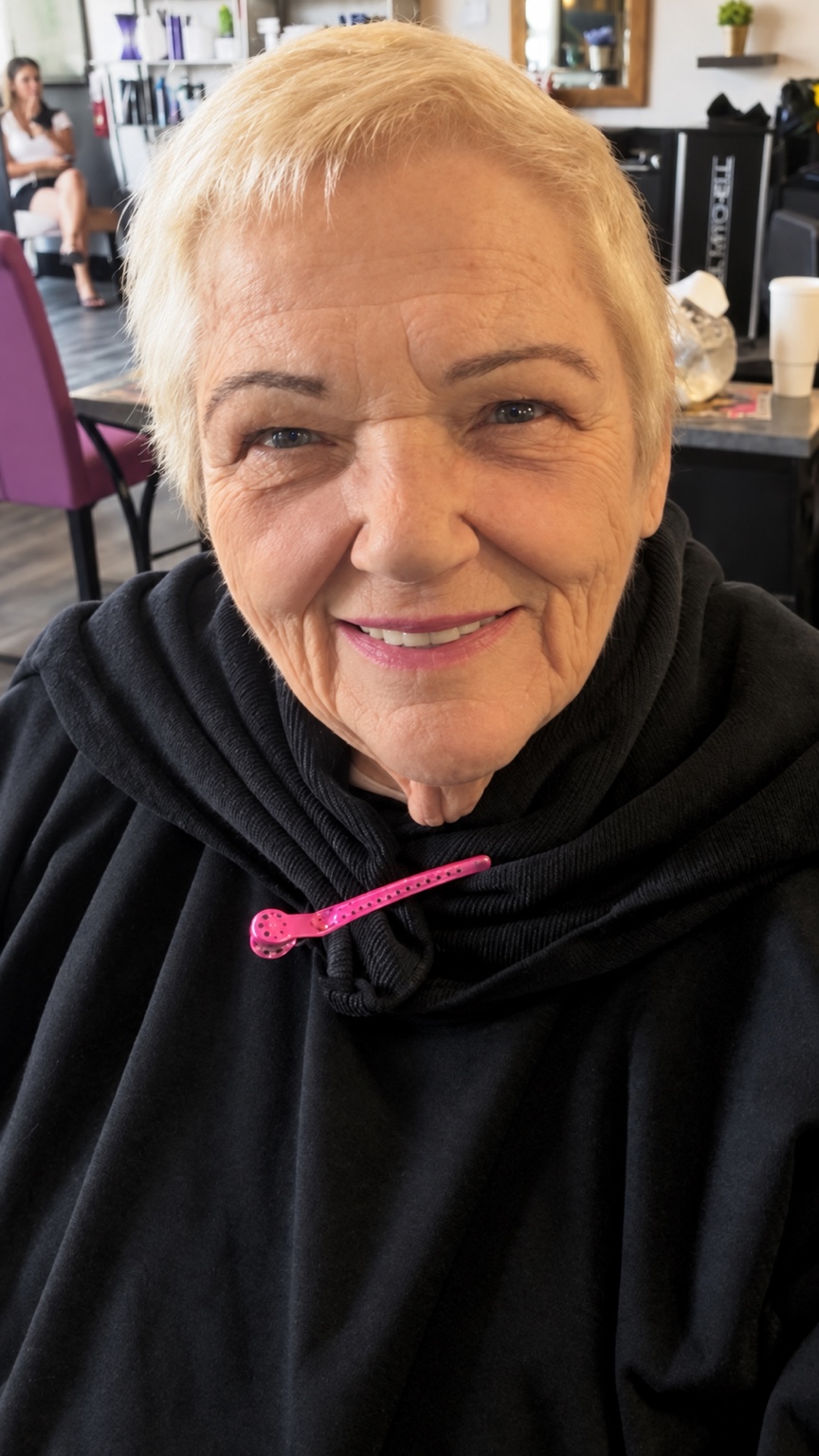A salon day with Gram, and a picture to remember the day.